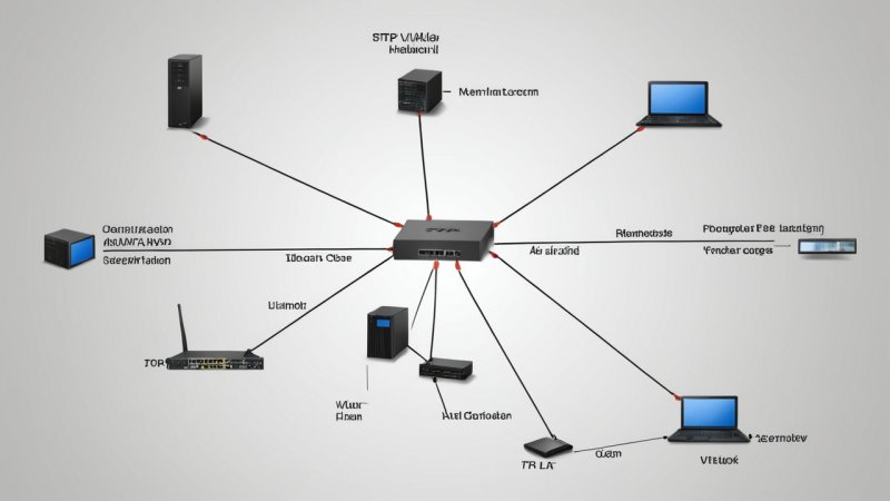 STP, VLAN, trunking, network protocols, Spanning Tree Protocol, data integrity, network performance